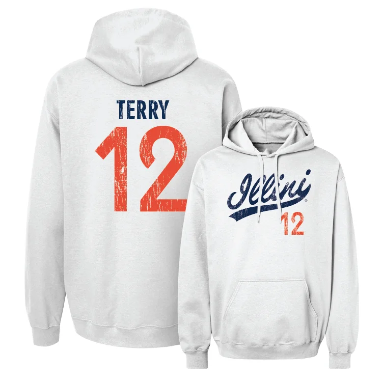 White Script Hoodie - Raina Terry #12