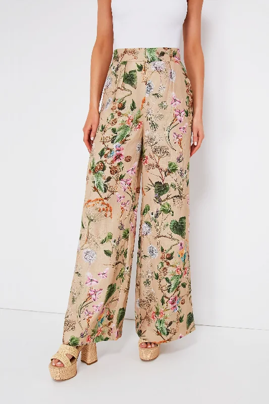 Whimsical Khaki Josephine Pant