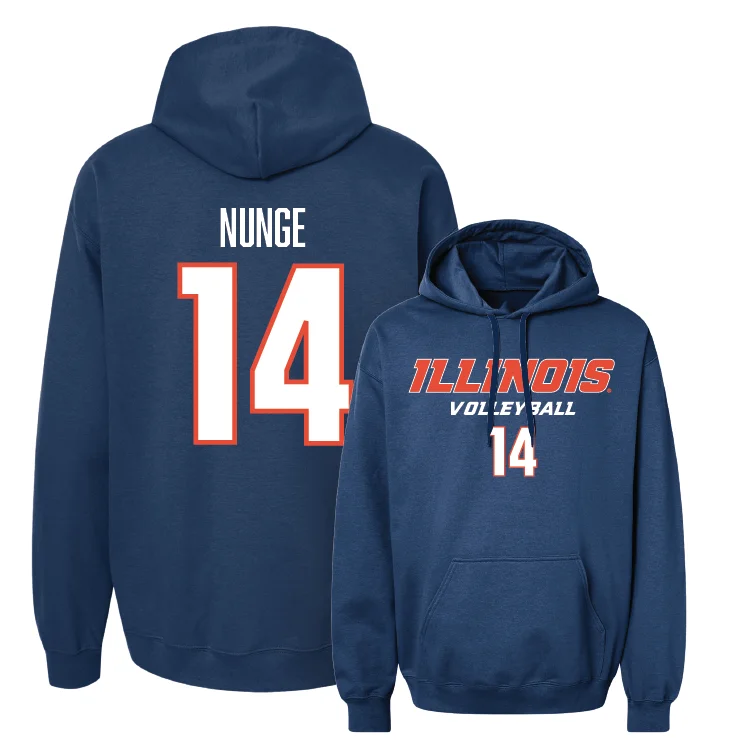 Navy Illinois Classic Hoodie - Jessica Nunge #14