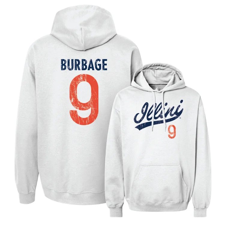 White Script Hoodie - Kayla Burbage #9