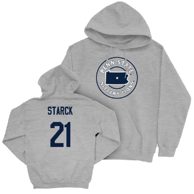 Sport Grey Women's Volleyball State Hoodie  - Izzy Starck