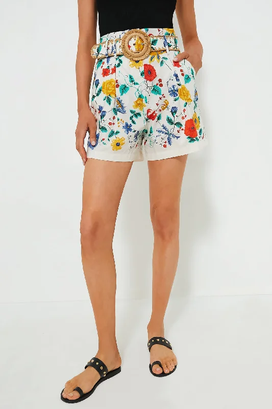 Flora Scarf Turtledove Palmer Shorts