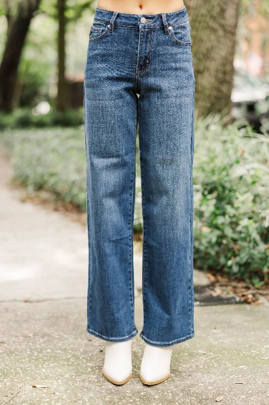 KanCan: Find You Well Dark Wash Wide Leg Jeans