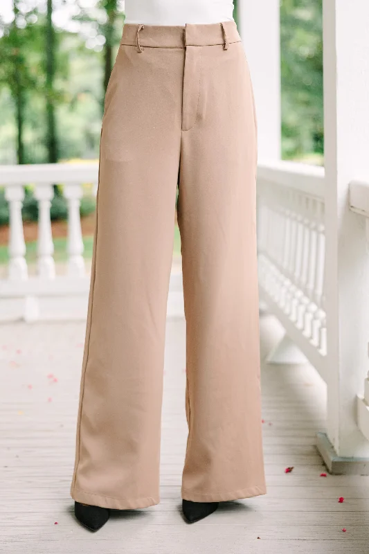 Can't Hold Back Camel Brown Pants