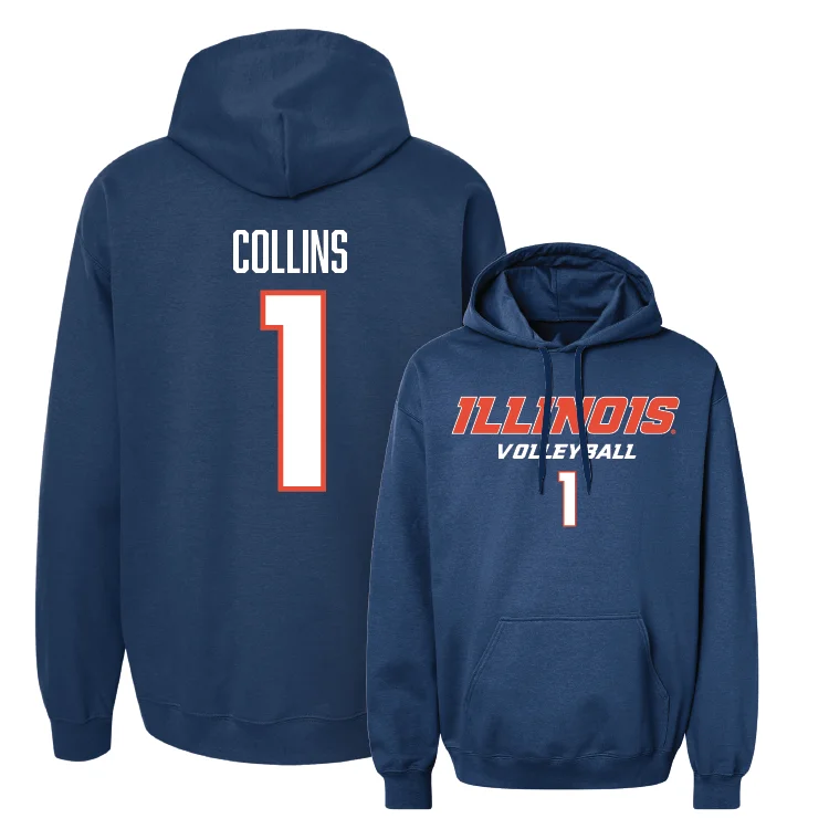 Navy Illinois Classic Hoodie - Kennedy Collins #1