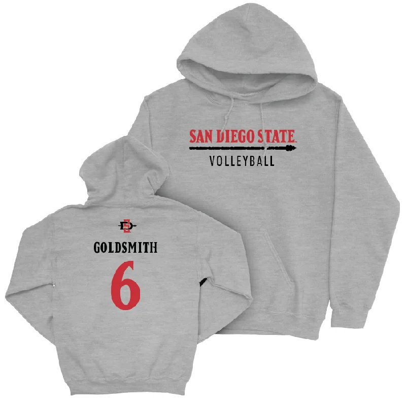 SDSU Women's Volleyball Sport Grey Classic Hoodie - Jordyn Goldsmith #6