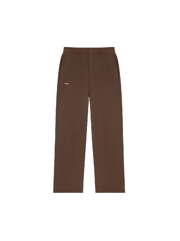 Mens DNA Straight Leg Track Pants—cacoa brown