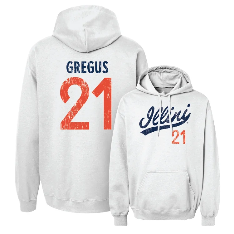 White Script Hoodie - Sophie Gregus #21