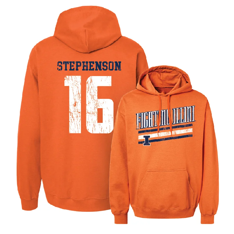 Orange Slant Hoodie  - Sophia Stephenson