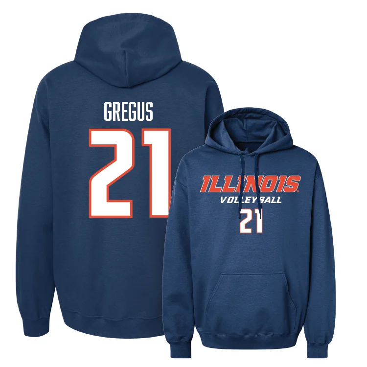 Navy Illinois Classic Hoodie - Sophie Gregus #21