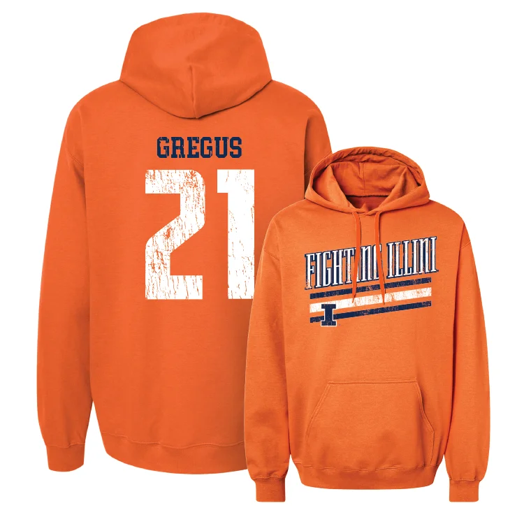 Orange Slant Hoodie - Sophie Gregus #21