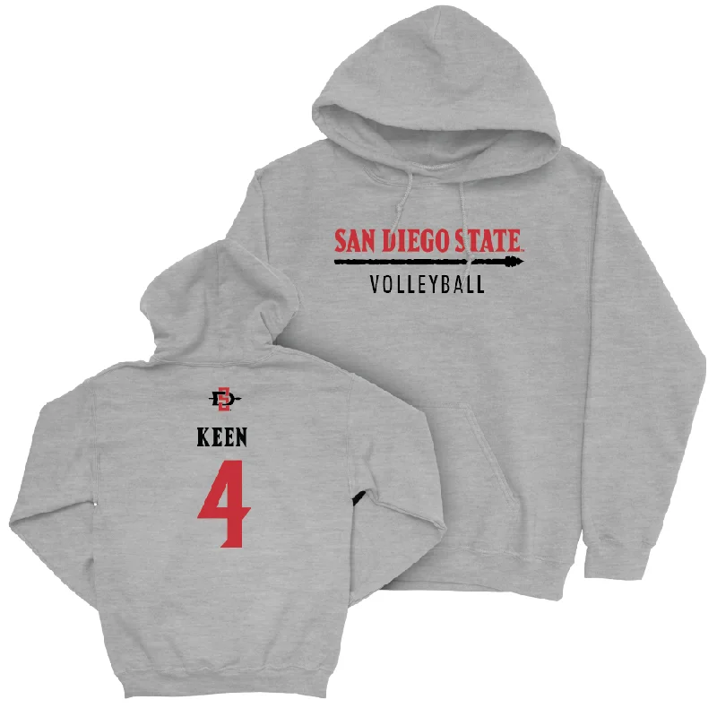 SDSU Women's Volleyball Sport Grey Classic Hoodie - Amber Keen #4