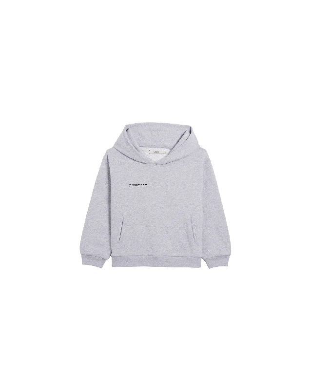 Kids' 365 Midweight Hoodie—grey marl