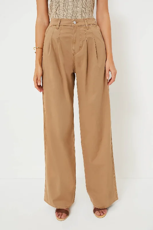 Khaki Mia Wide Leg Trouser