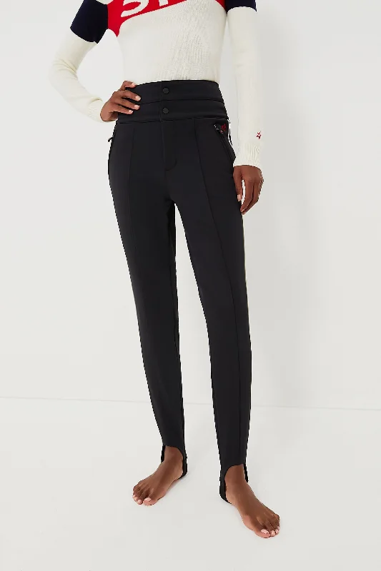 Black Aurora Skinny Stirrup Race Pant