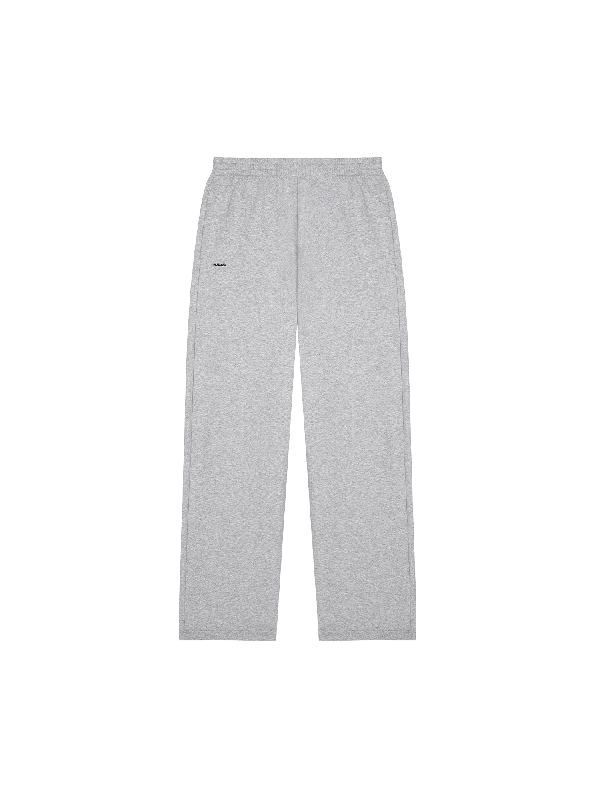 Mens 365 Midweight Straight Leg Track Pants—grey marl