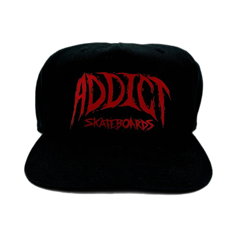 Addict Skateboards hat - Black / Red