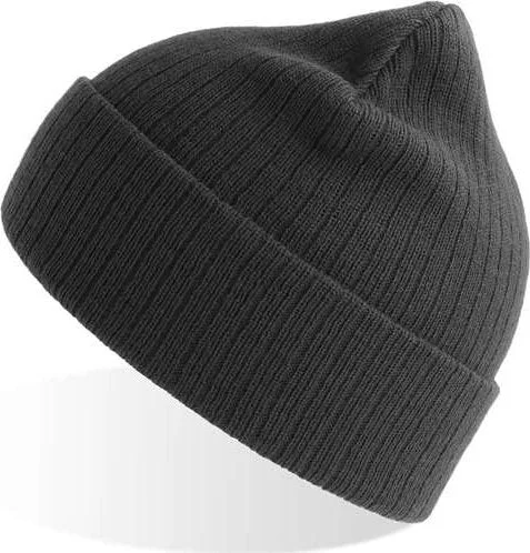 Atlantis Headwear RIOB Rio Sustainable Rib Knit Beanie - Dark Grey (Grigio Scuro)