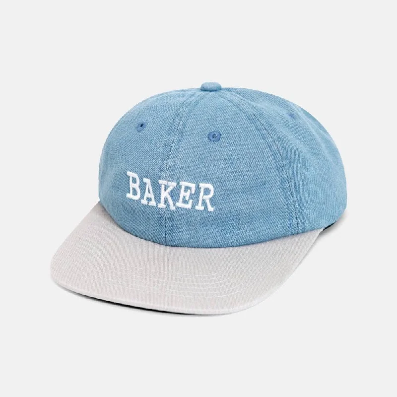 Baker Skateboards Ribbon Snapback Cap - Denim/Grey