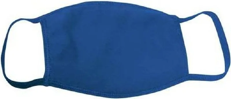 Bayside 9100 100% Cotton Face Mask Pkg 25 - Royal Blue