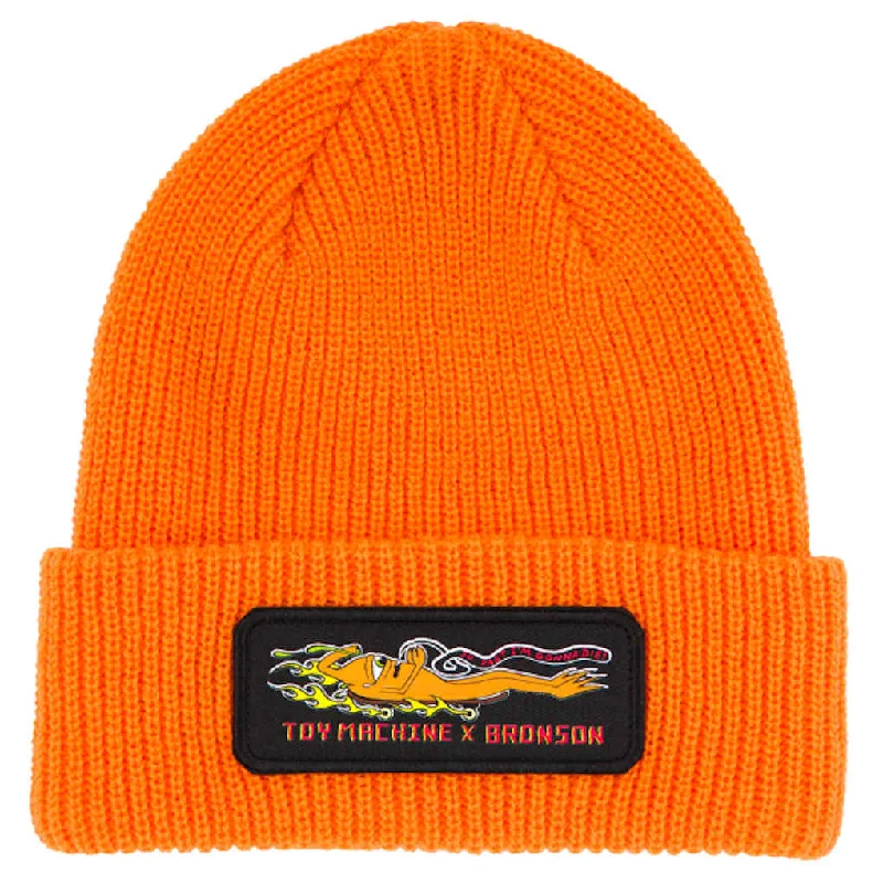 Bronson X Toy Machine Beanie Orange