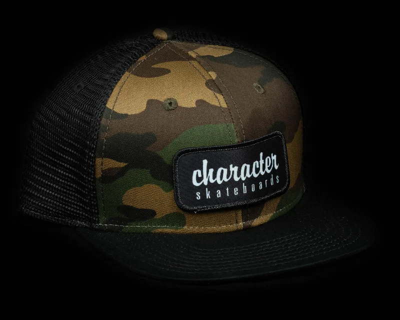 Character Mesh Snap Back Hat