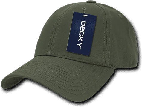 Decky 209 Structured Cotton Baseball Cap - Olive