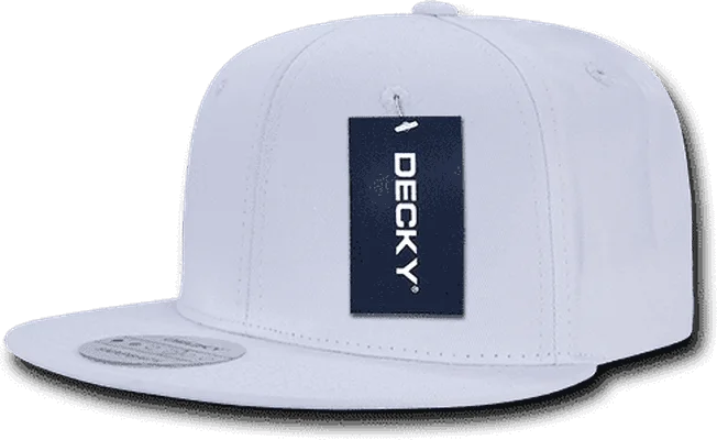 Decky 361 Cotton Snapback Cap - White