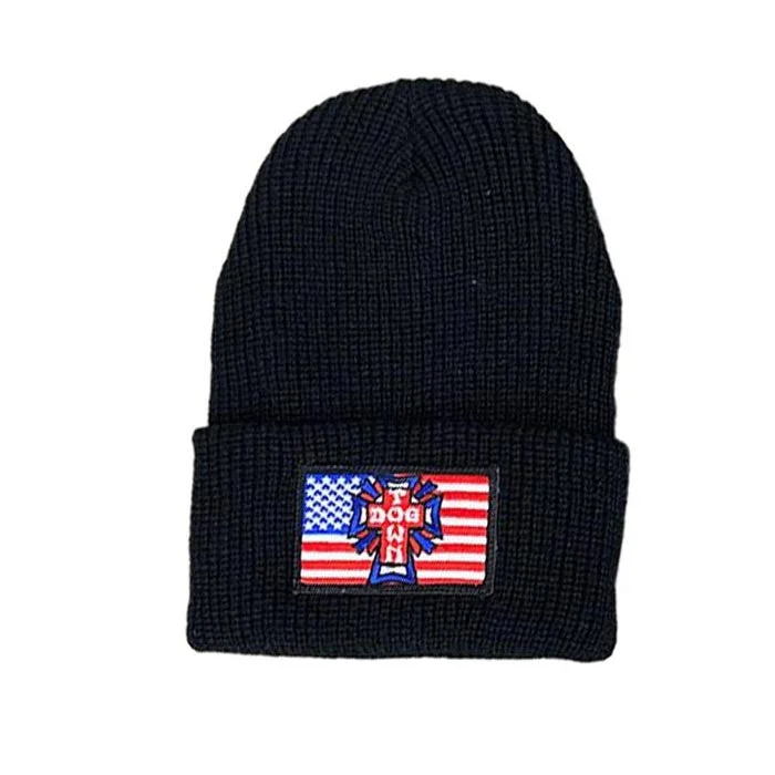 Dogtown Skates Flag Beanie Black