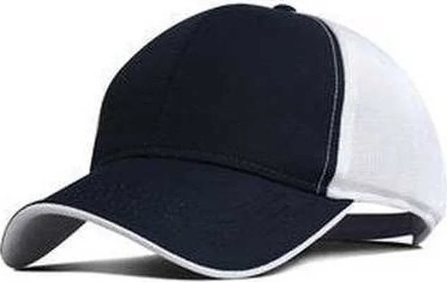 Fahrenheit F366 Performance Pearl Nylon Mesh Back Cap - Navy White