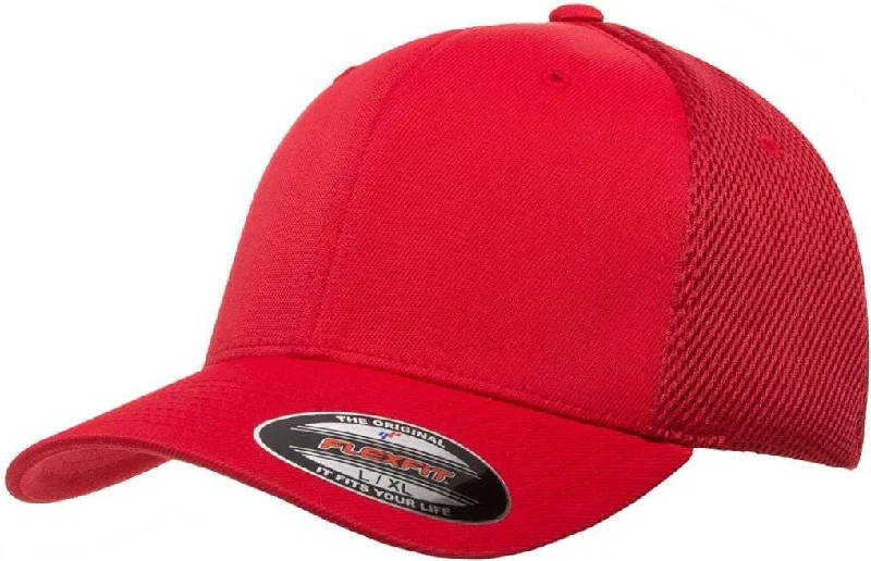 Flexfit 6533 Ultrafiber Mesh Cap - Red