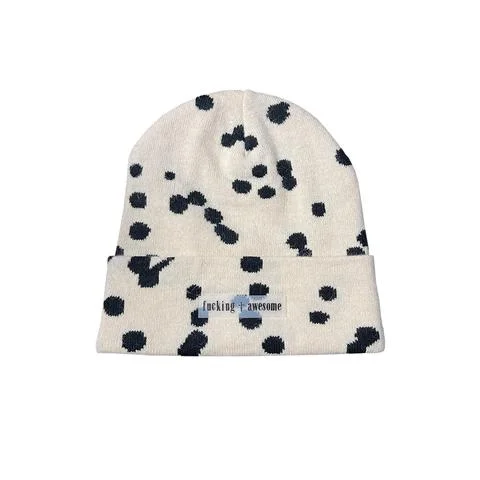 Fucking Awesome Splat Cuff Beanie Ivory/Black