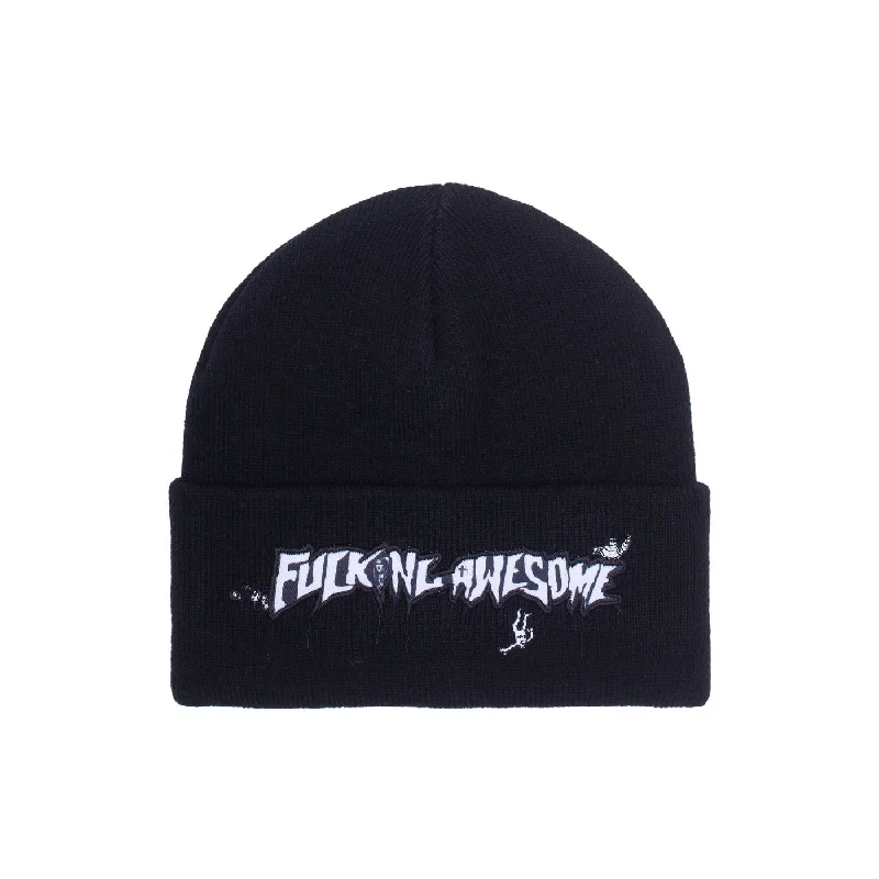 Fucking Awesome Virgin Stamp Cuff Beanie Black