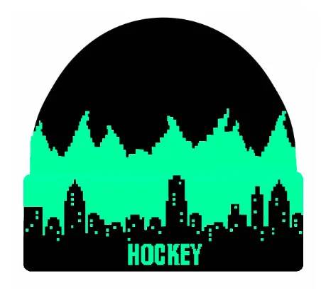 Hockey Lights Out Beanie Black/Glow In The Dark