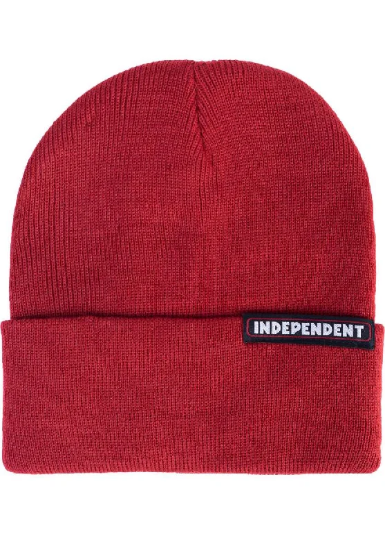 Independent Truck Co Bar Beanie - Cardinal Red