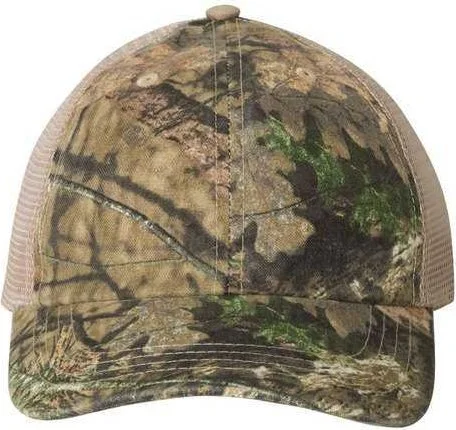 Kati LC101V Washed Mesh-Back Cap - Mossy Oak Country Tan