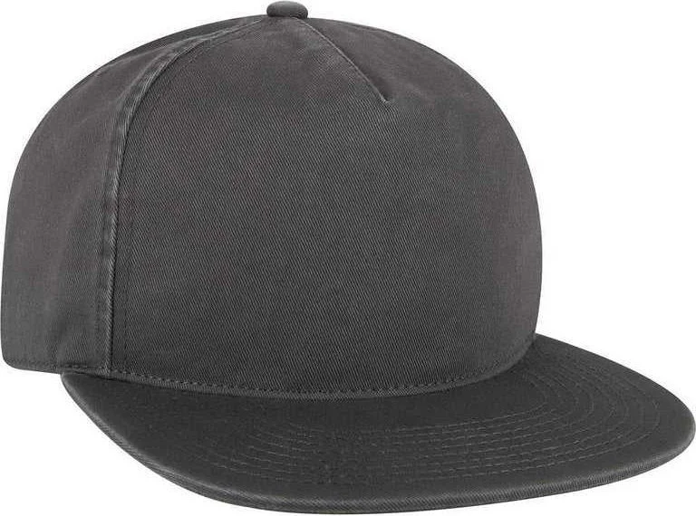 OTTO 176-1315 5 Panel Low Profile Style Dad Cap - Charcoal Gray