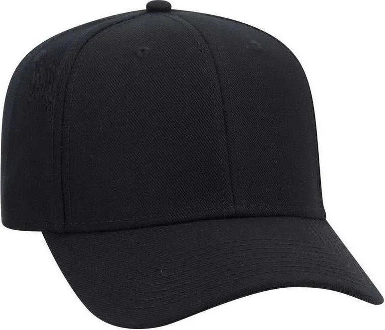 OTTO 27-210 Wool Pro Style Cap - Black