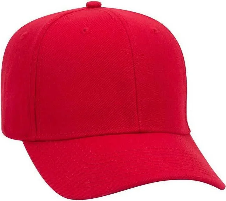 OTTO 27-210 Wool Pro Style Cap - Red