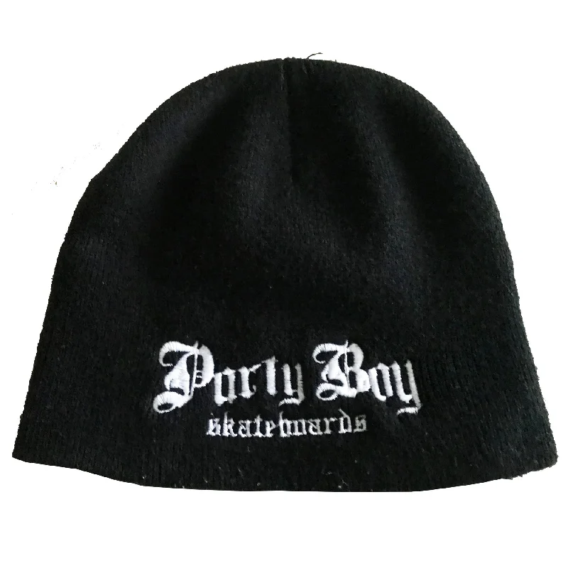 Partyboy Skateboards B&W Skully Beanie