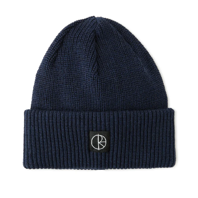 Polar Skate Co Double Fold Merino Beanie Navy