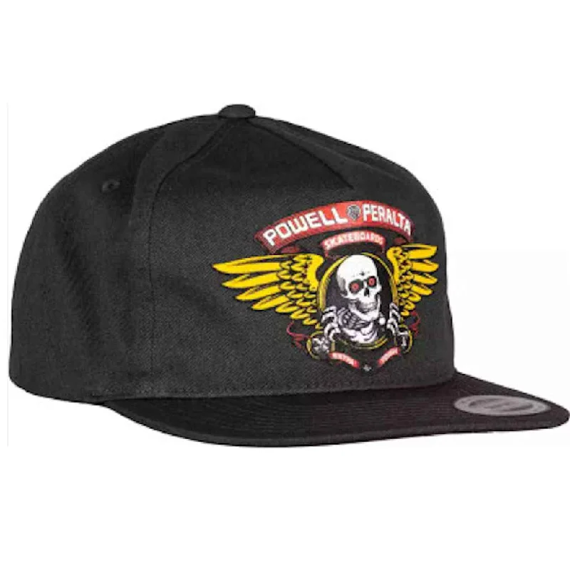 Powell Peralta Winged Ripper Snapback Black