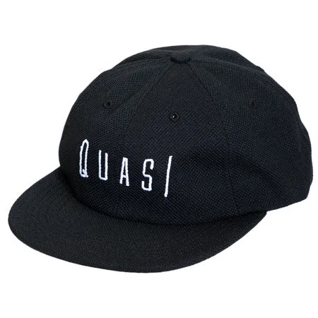 Quasi Skateboards PE 6 Panel Cap - Black