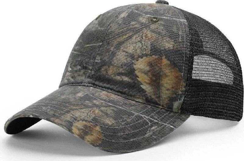 Richardson 111P Washed Printed Trucker Caps- Shadow Grass Habitat Brown