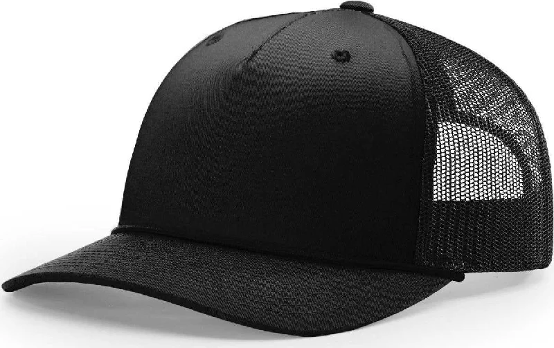 Richardson 112FPR Trucker Caps- Black