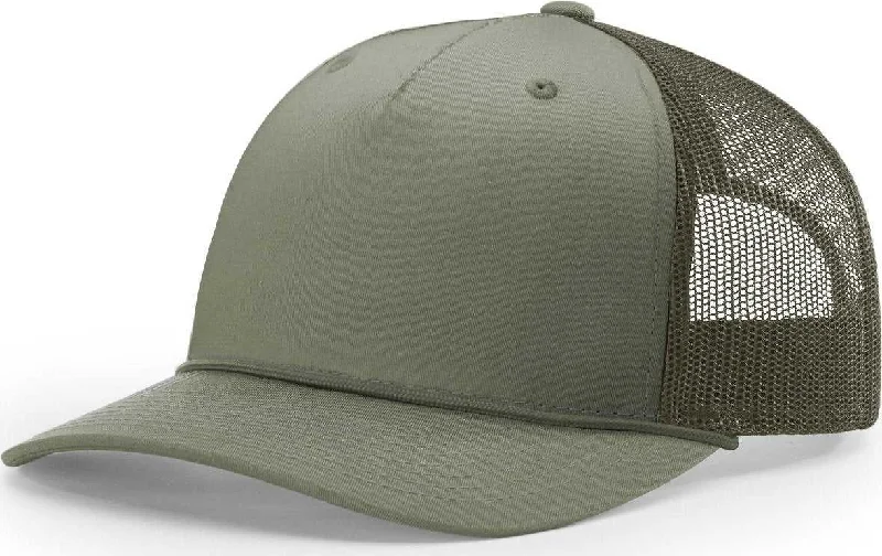 Richardson 112FPR Rope Trucker Caps- Loden Green