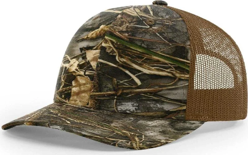 Richardson 112P Patterned Snapback Trucker Caps- Realtree Max-7 Buck