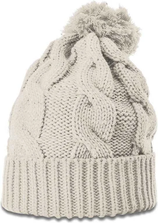 Richardson 141R Chunk Twist Knit Beanies with Cuff - Dark Sand