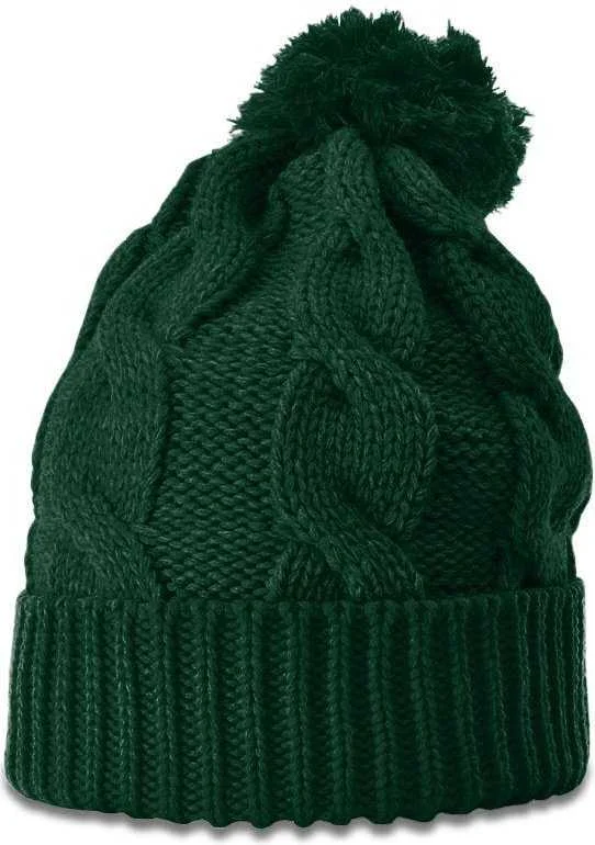 Richardson 141R Chunk Twist Knit Beanies with Cuff - Formosa Green