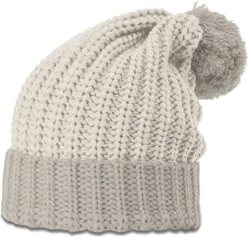 Richardson 143R Chunk Twist Knit Beanies with Cuff - Dark Sand